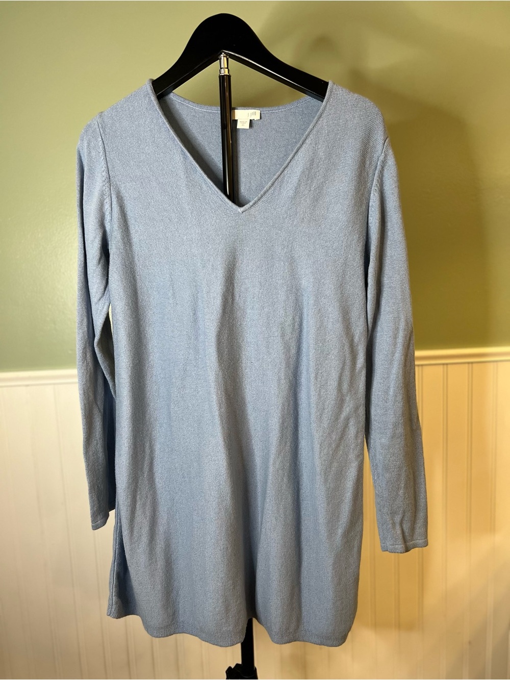 J. Jill Light Blue Soft Knit Sweater Tunic. Size XS